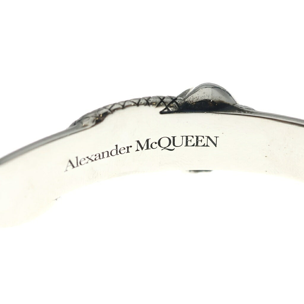 Alexander McQueen(アレキサンダーマックイーン) Skull And Snake Bracelet スカルアンドスネーク ブレスレット シルバー