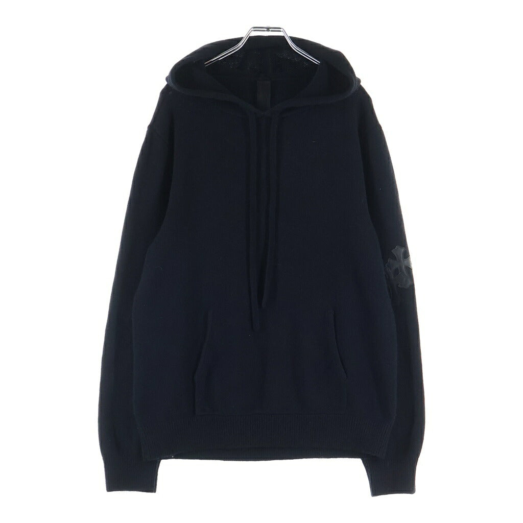CHROME HEARTS(クロムハーツ) Y NOT WAITING ROOM カシミア クロスパッチ パーカー ブラック