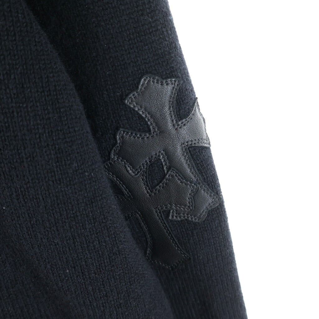 CHROME HEARTS(クロムハーツ) Y NOT WAITING ROOM カシミア クロスパッチ パーカー ブラック
