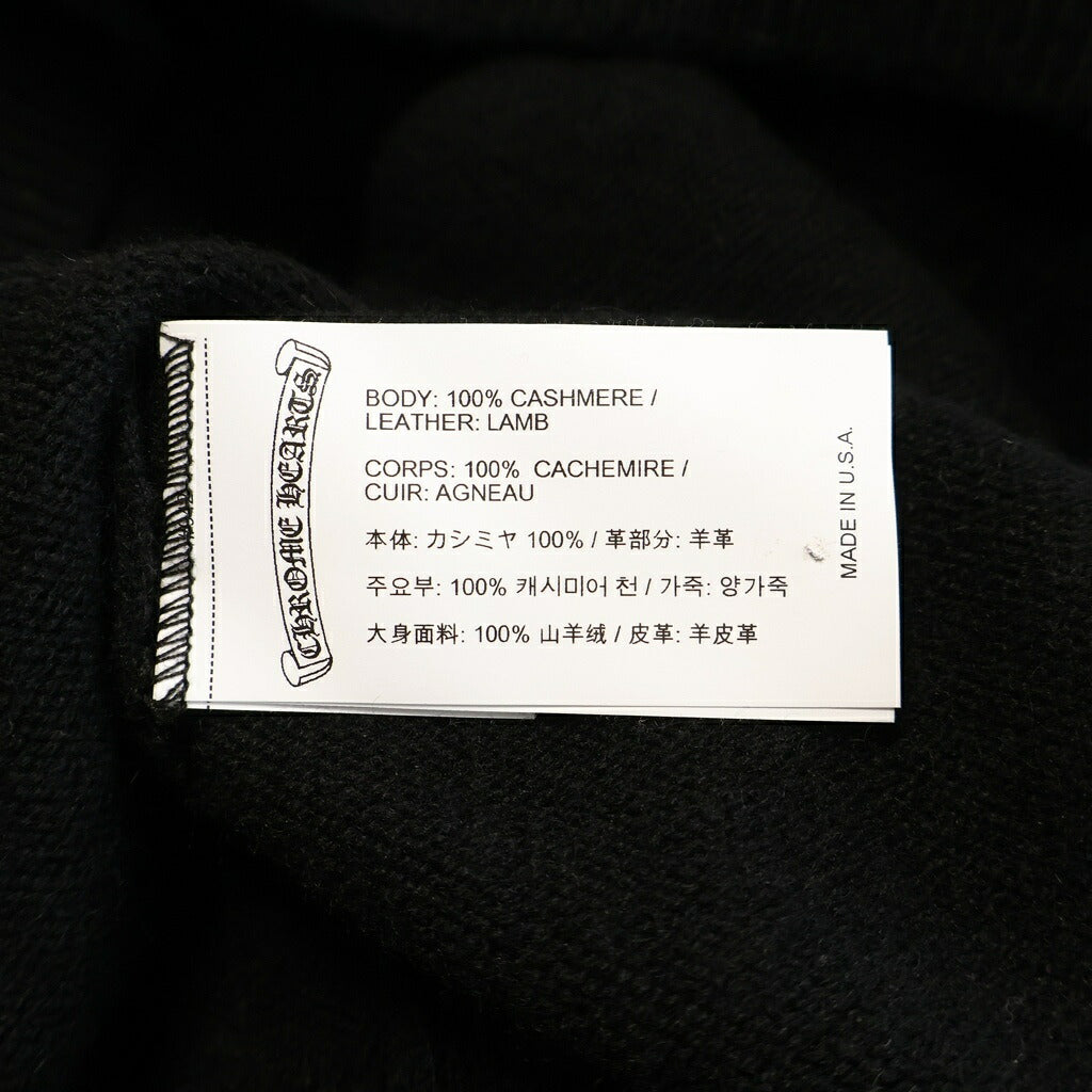 CHROME HEARTS(クロムハーツ) Y NOT WAITING ROOM カシミア クロスパッチ パーカー ブラック