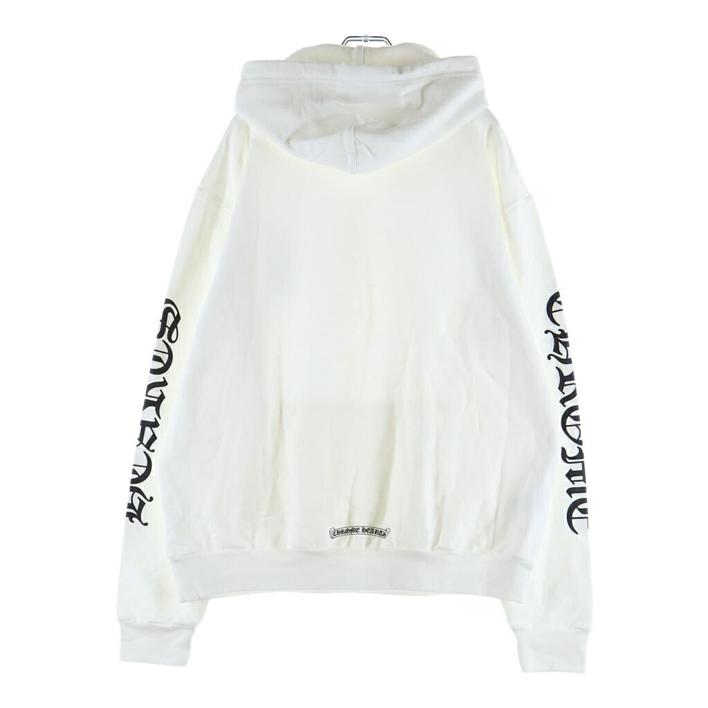 CHROME HEARTS(クロムハーツ) Vertical Arm Logo Hoodie バーティカルアームロゴフーディー パーカー ホワイト