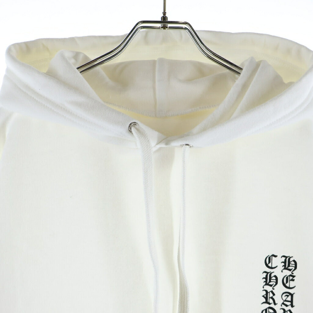 CHROME HEARTS(クロムハーツ) Vertical Arm Logo Hoodie バーティカルアームロゴフーディー パーカー ホワイト