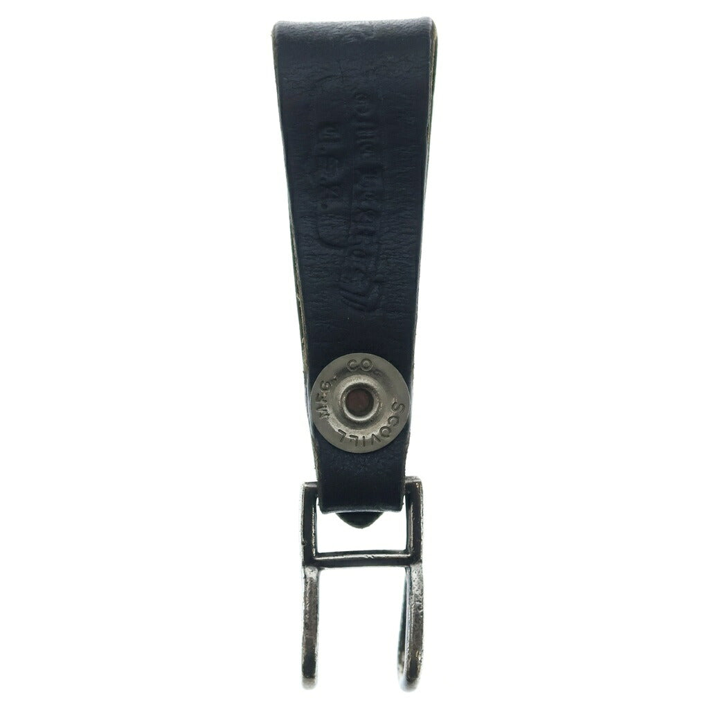 CHROME HEARTS(クロムハーツ) BELT LOOP ケルティックボールボタン レザーベルトループ ブラック/シルバー