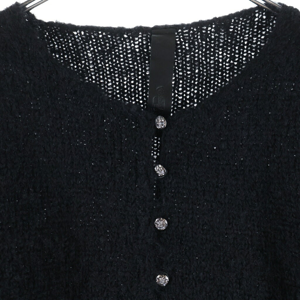 CHROME HEARTS(クロムハーツ) Cross Ball Button Cashmere Knit Cardigan Y NOT クロスボール ニットカーディガン ブラック