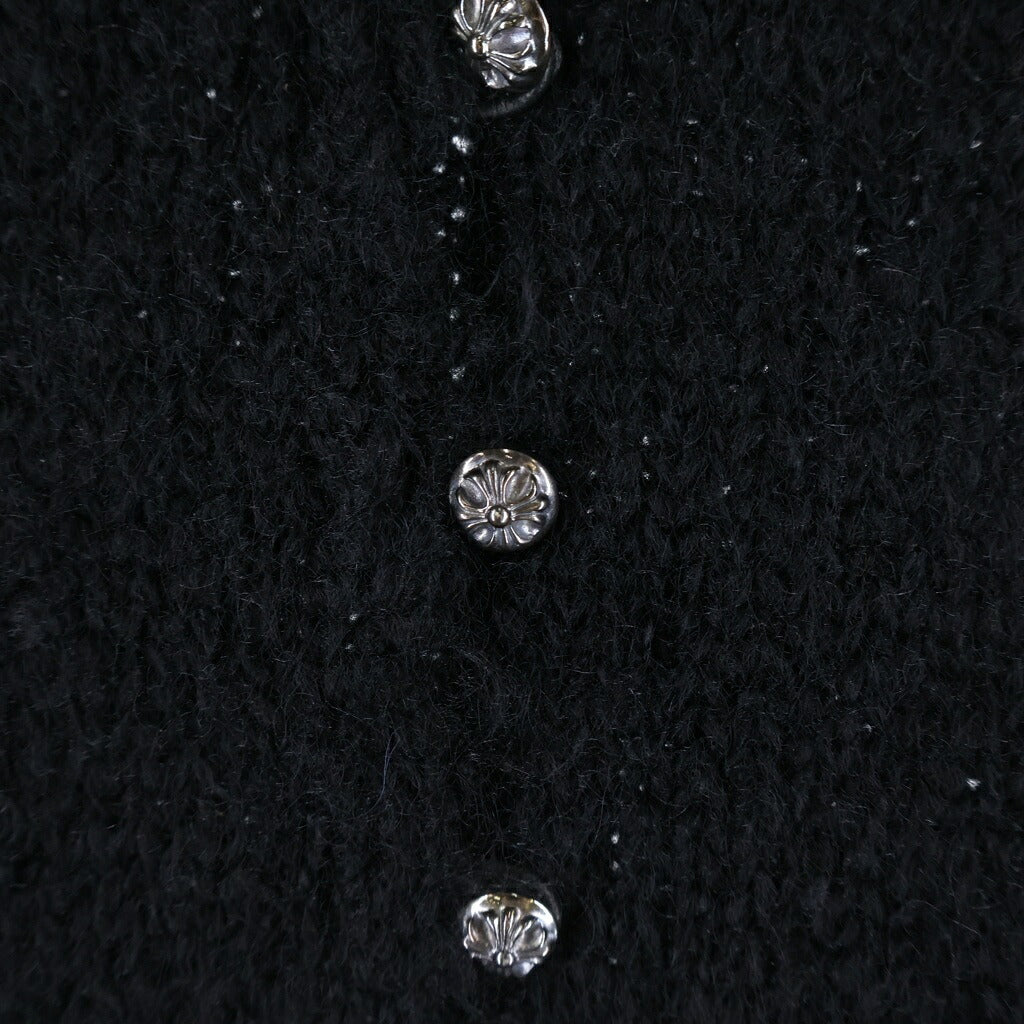 CHROME HEARTS(クロムハーツ) Cross Ball Button Cashmere Knit Cardigan Y NOT クロスボール ニットカーディガン ブラック
