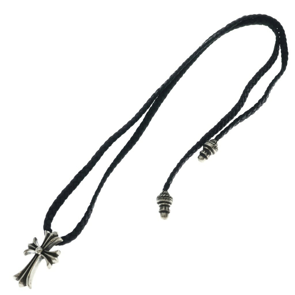 CHROME HEARTS(クロムハーツ) CH CRS SMLスモールCHクロス BC ボロチップブレイド ネックレス シルバー BCA220
