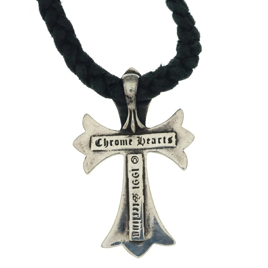 CHROME HEARTS(クロムハーツ) CH CRS SMLスモールCHクロス BC ボロチップブレイド ネックレス シルバー BCA220