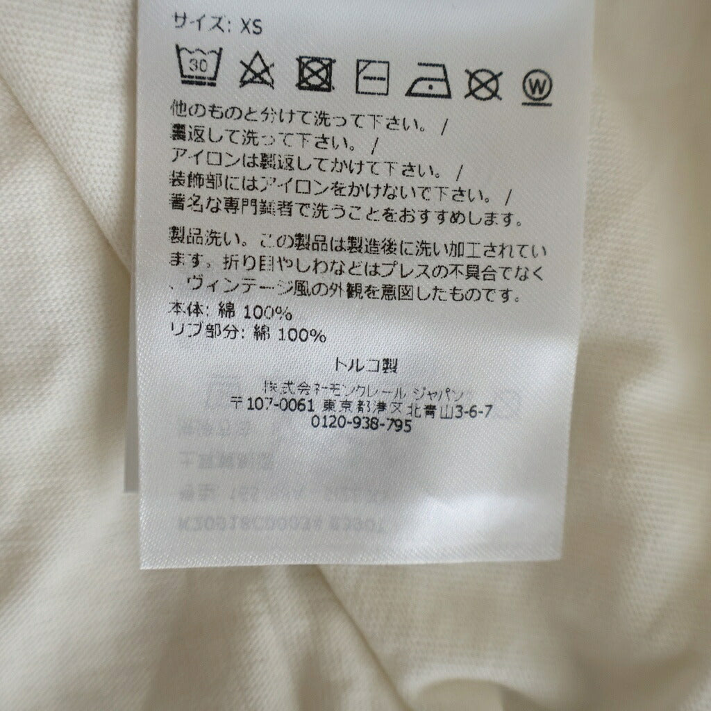 MONCLER(モンクレール) S/S LOGO T-SHIRT ロゴ半袖Tシャツ K20918C00034 ホワイト