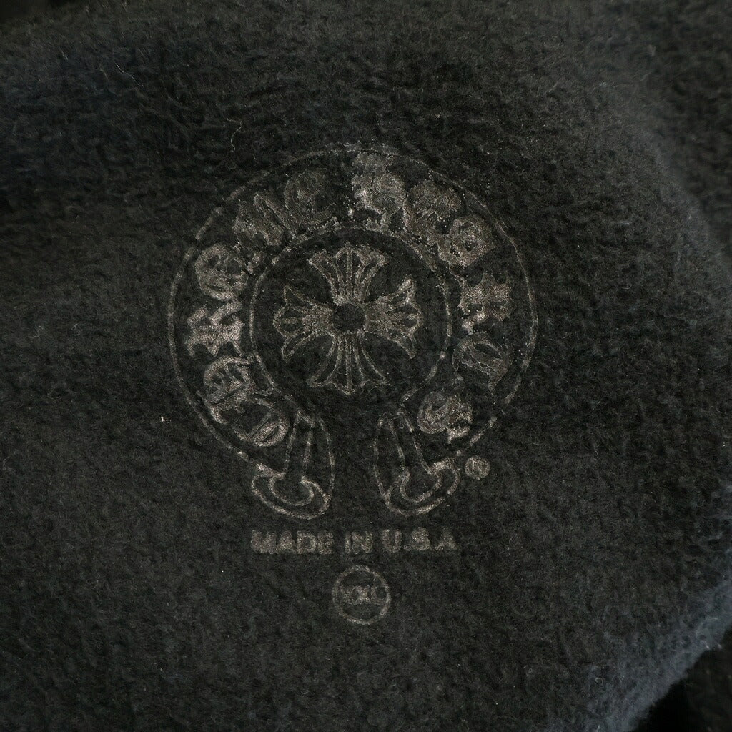 CHROME HEARTS(クロムハーツ) Vertical Logo SWTSHRT HD ZIP バーティカルロゴ スウェットシャツ ジップアップパーカー ブラック