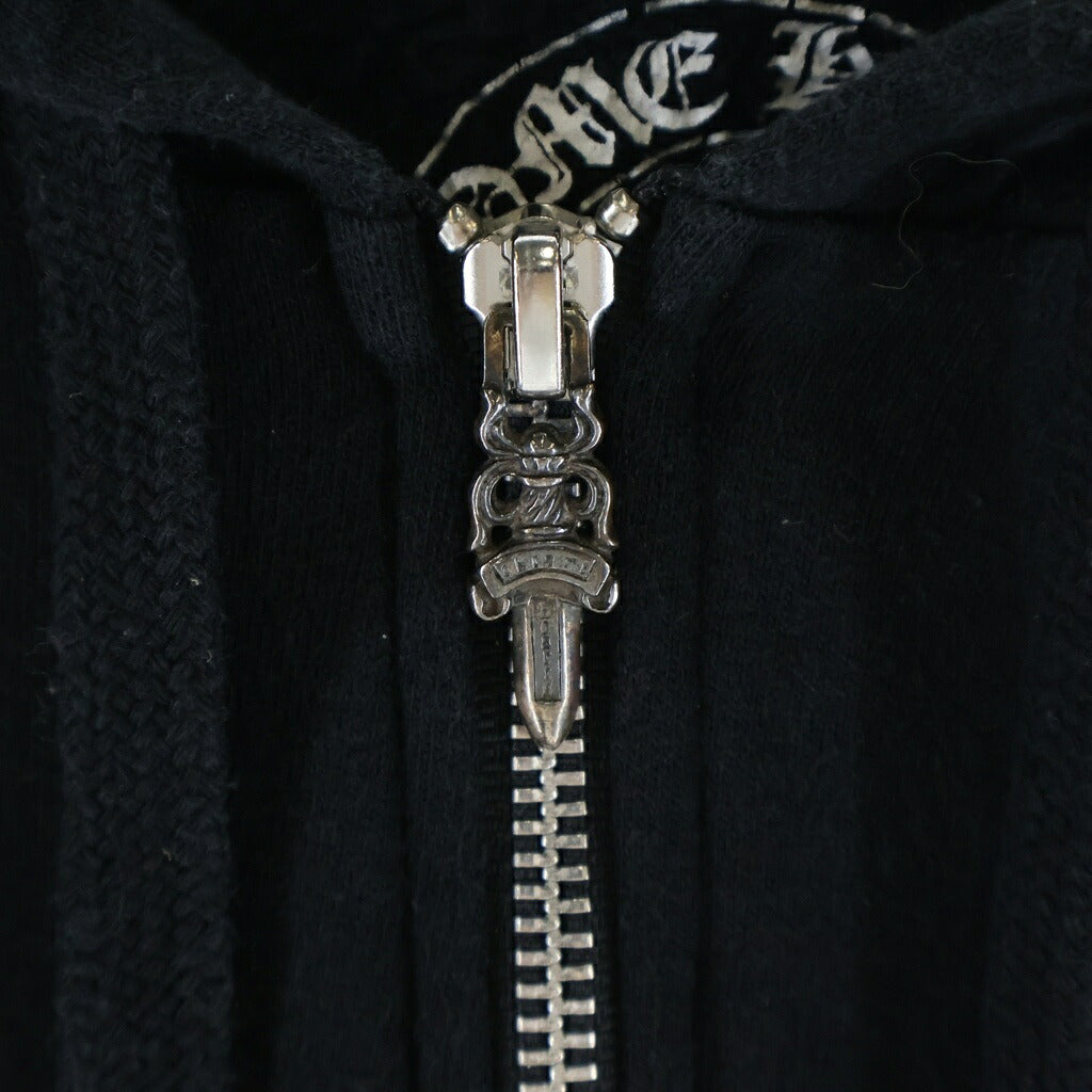 CHROME HEARTS(クロムハーツ) MADE IN HOLLYWOOD SWTSHRT HD ZIP メイドインハリウッド ジップアップパーカー ブラック