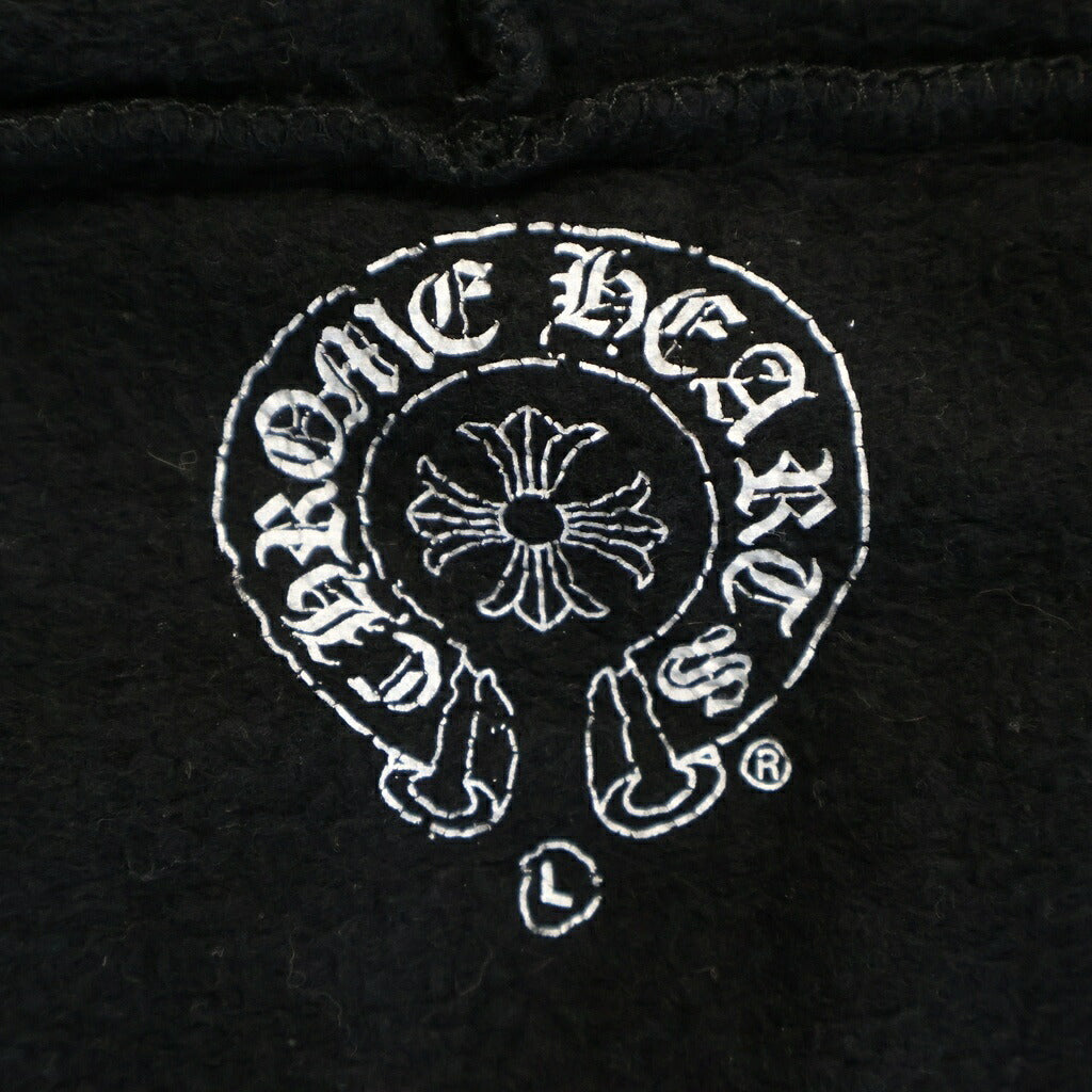 CHROME HEARTS(クロムハーツ) T Bar SWTSHRT HD ZIP Tバー マルチロゴ ジップアップパーカー ブラック