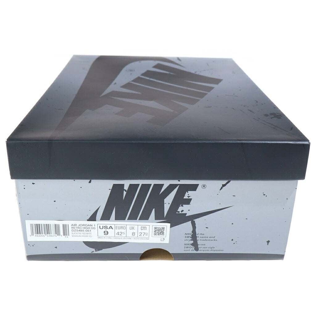 NIKE(ナイキ) Air Jordan 1 Retro High Black and Smoke Grey エアジョーダン1 レトロ ハイ OG ハイカットスニーカー グレー/ホワイト DZ5485-051