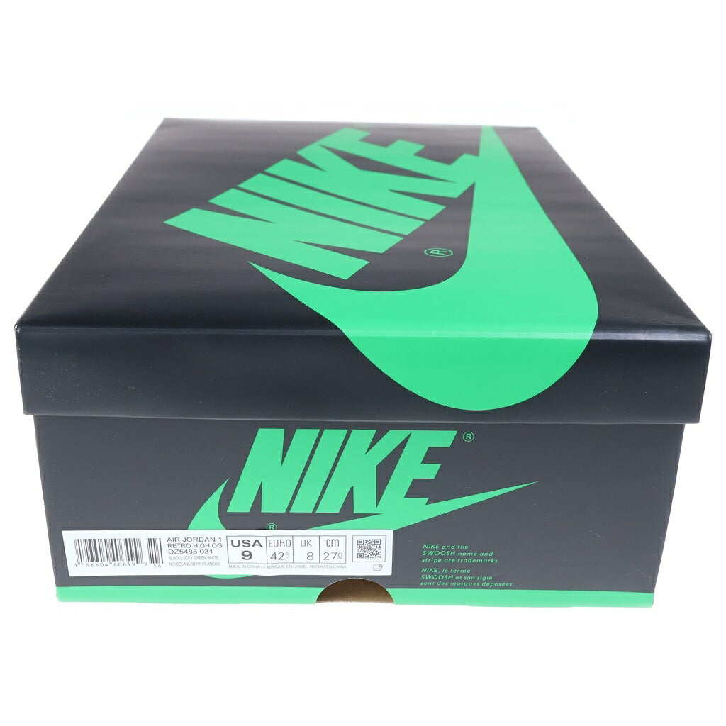 NIKE(ナイキ) Air Jordan 1 Retro High Celtics/Black and Lucky Green エアジョーダン1 レトロ ハイ OG ハイカットスニーカー グリーン/ブラック DZ5485-031