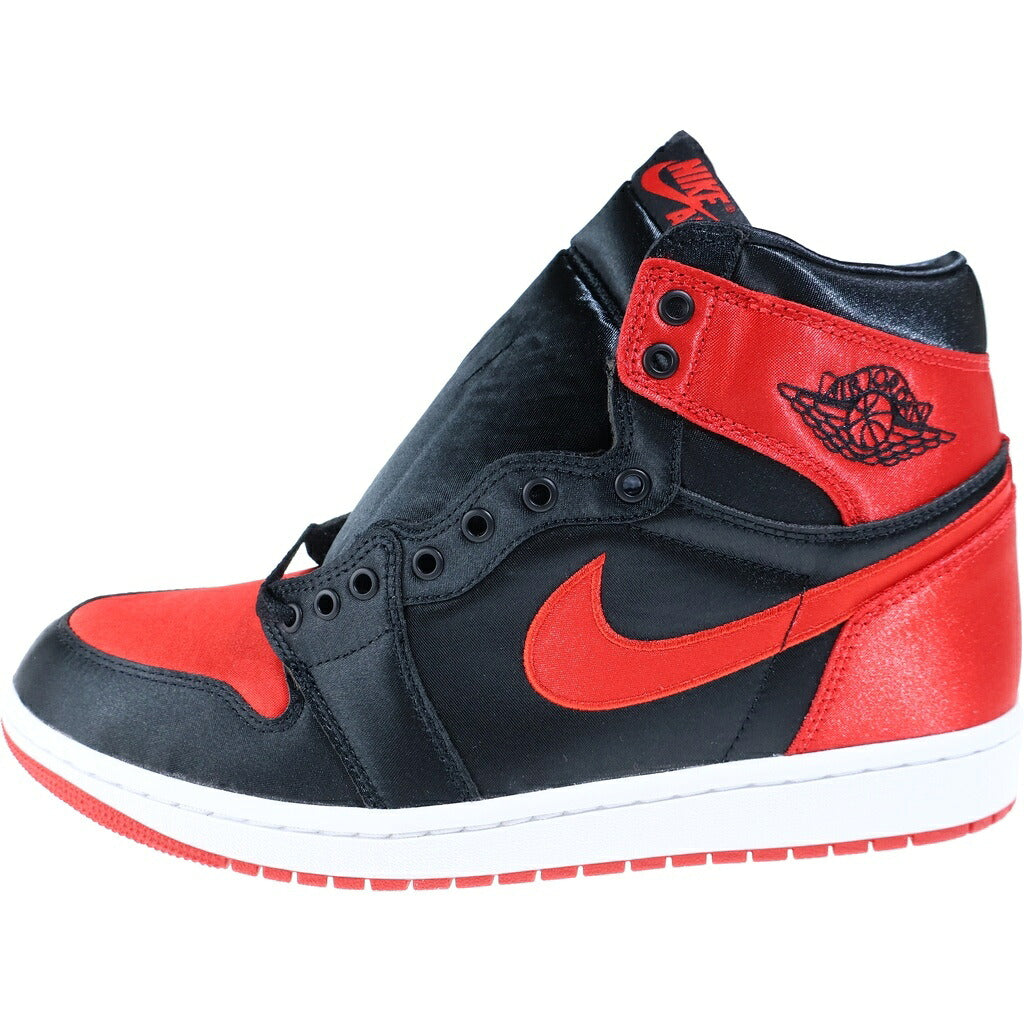 NIKE(ナイキ) Women's Air Jordan 1 Retro High Satin Bred エアジョーダン1 レトロ ハイ OG ハイカットスニーカー レッド/ブラック FD4810-061