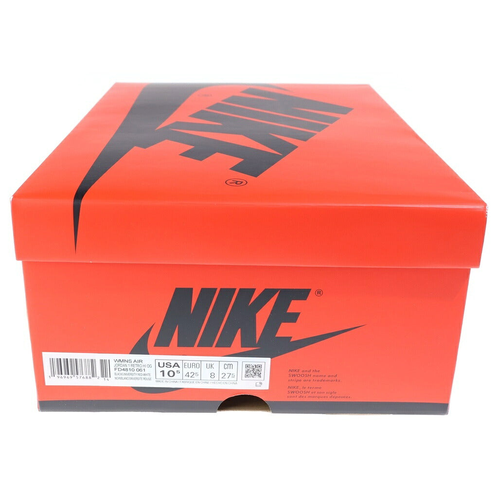 NIKE(ナイキ) Women's Air Jordan 1 Retro High Satin Bred エアジョーダン1 レトロ ハイ OG ハイカットスニーカー レッド/ブラック FD4810-061