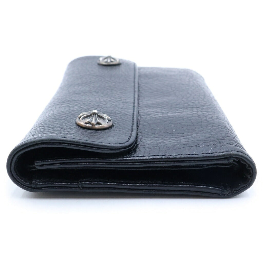 CHROME HEARTS(クロムハーツ) WAVE ウェーブ レザーウォレット 財布 ブラック