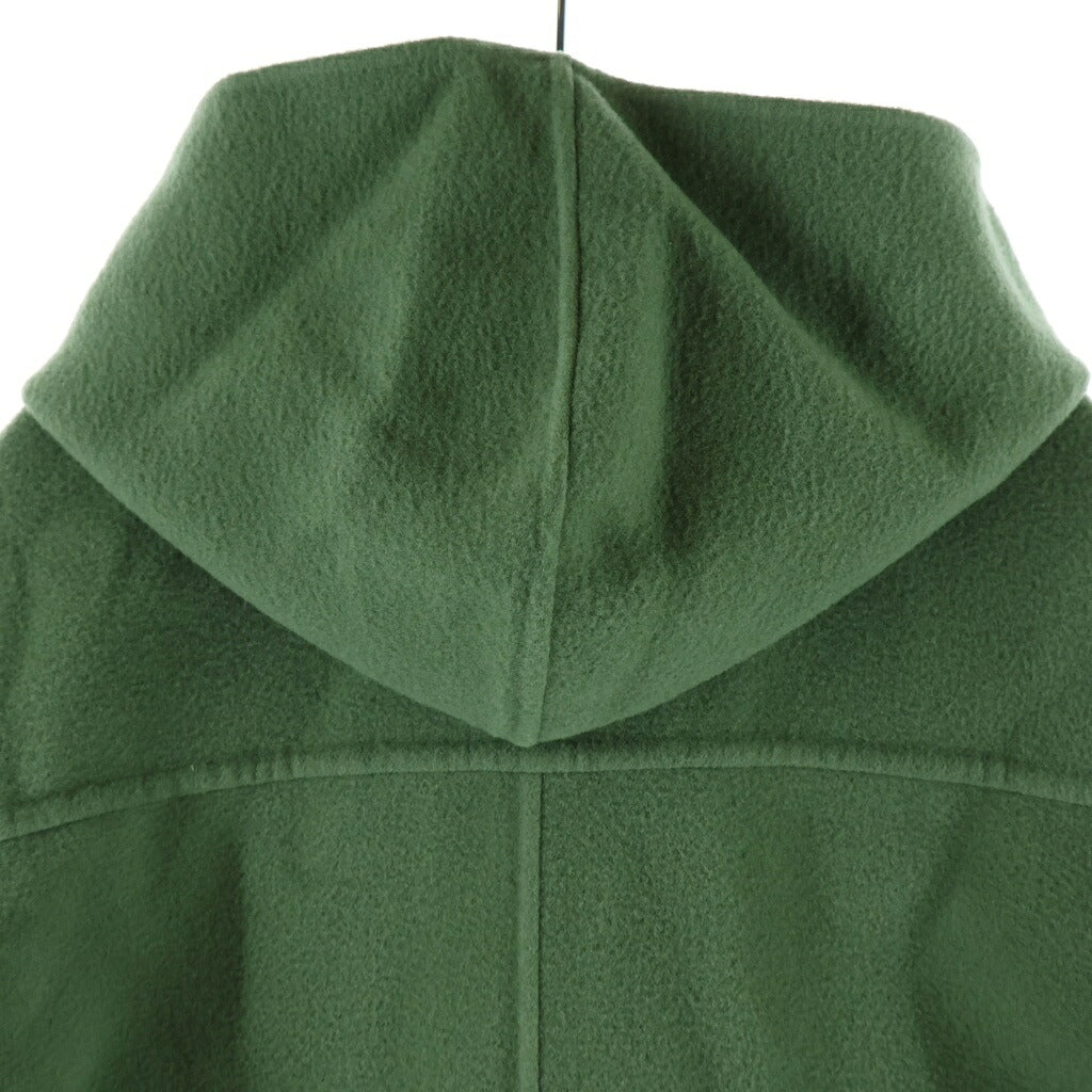 AURALEE(オーラリー) 22AW VELOUR BRUSHED WOOL MELTON HAND SEWN HOODED COAT ベロアブラッシュドウールメルトンハンドソーンフーデッドコート グリーン A22ACO1 WV