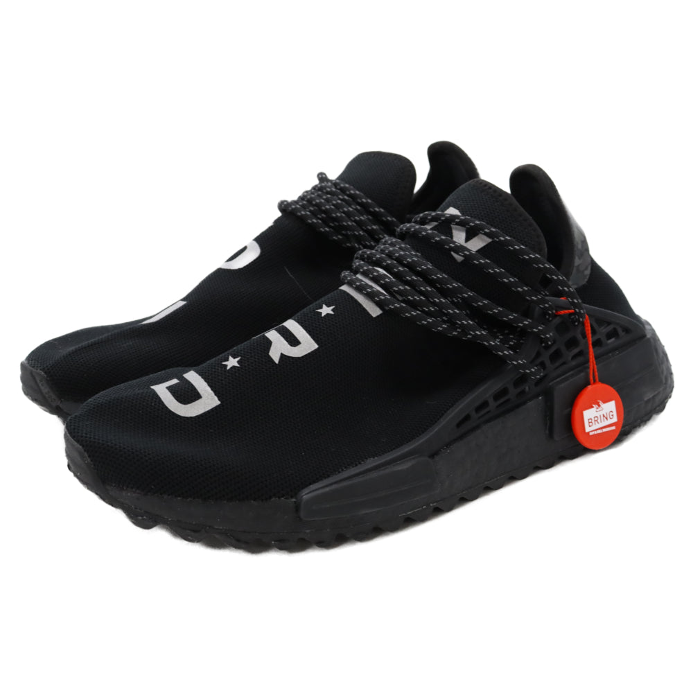 adidas(アディダス) ×Pharrell Williams NMD HU Y.O.U. N.E.R.D. Core Black BB7603 ファレルウィリアムス NMD ローカットスニーカー US9.5/27.5cm ブラック