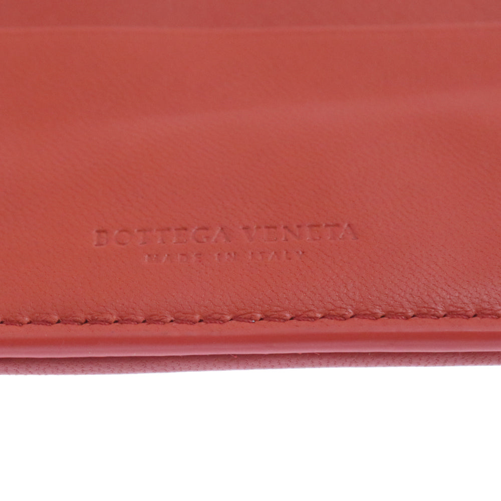 BOTTEGA VENETA(ボッテガヴェネタ) イントレチャート 二つ折りレザーウォレット 二つ折り財布 113993 VA4I1 レッド