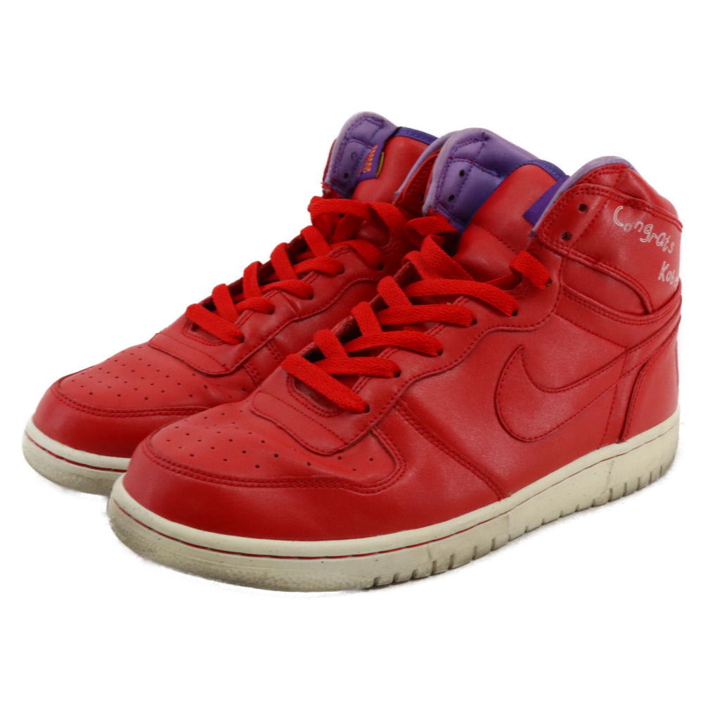 NIKE(ナイキ) BIG NIKE HIGH QK Lil Dez 370428-600 ビッグナイキ リルデズ ハイカットスニーカー US9/27cm レッド