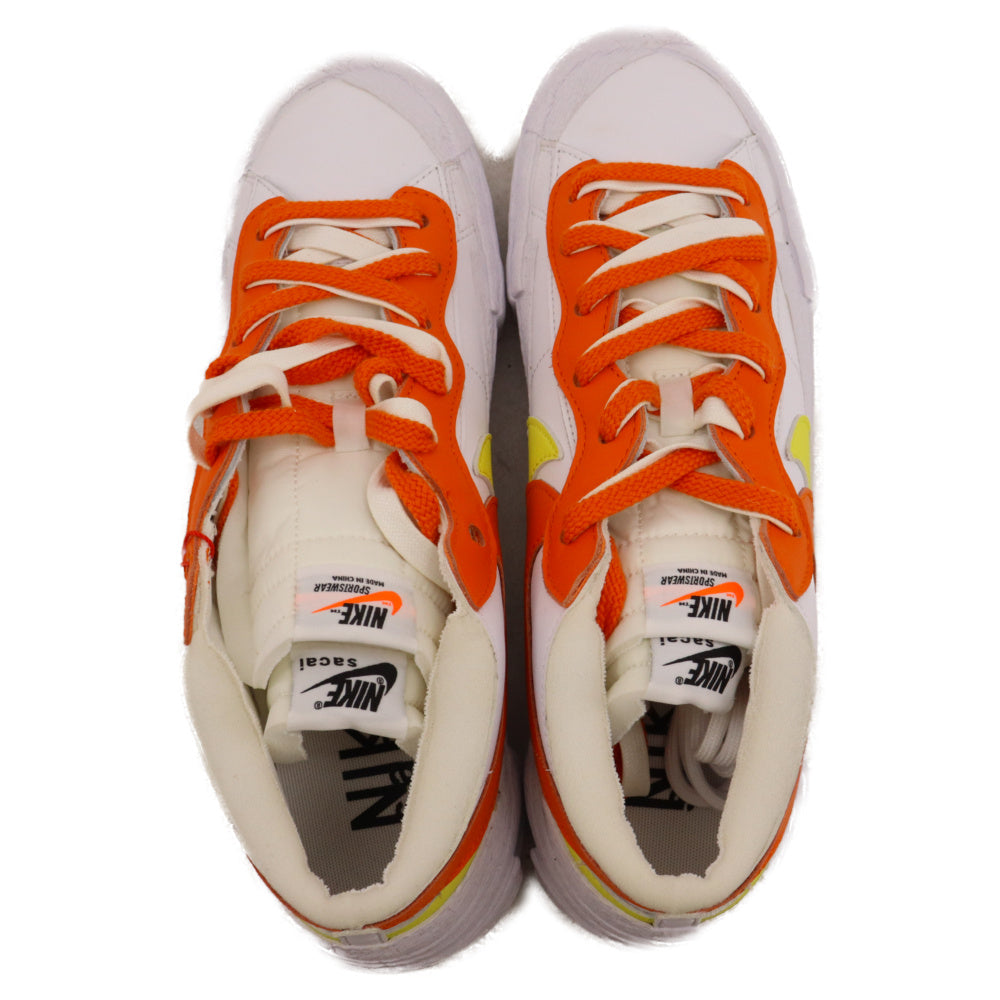 NIKE(ナイキ) ×sacai BLAZER LOW MAGMA ORANGE DD1877-100 サカイ ブレーザーロー マグマオレンジ ローカットスニーカー ホワイト/オレンジ US10.5/28.5cm