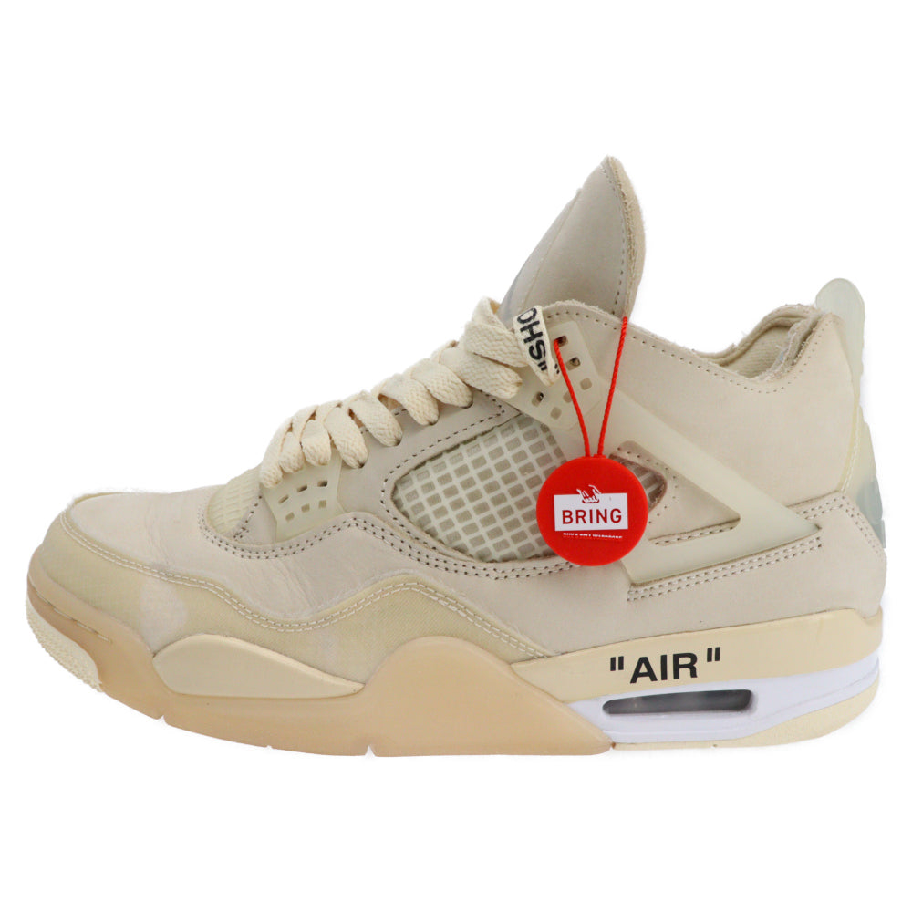 NIKE(ナイキ) × OFF-WHITE WMNS AIR JORDAN 4 SP SAIL CV9388-100 オフホワイト エアジョーダン4 SP スニーカー セイル アイボリー US10.5/27.5cm