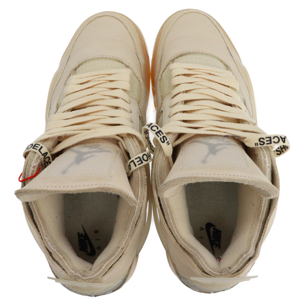 NIKE(ナイキ) × OFF-WHITE WMNS AIR JORDAN 4 SP SAIL CV9388-100 オフホワイト エアジョーダン4 SP スニーカー セイル アイボリー US10.5/27.5cm