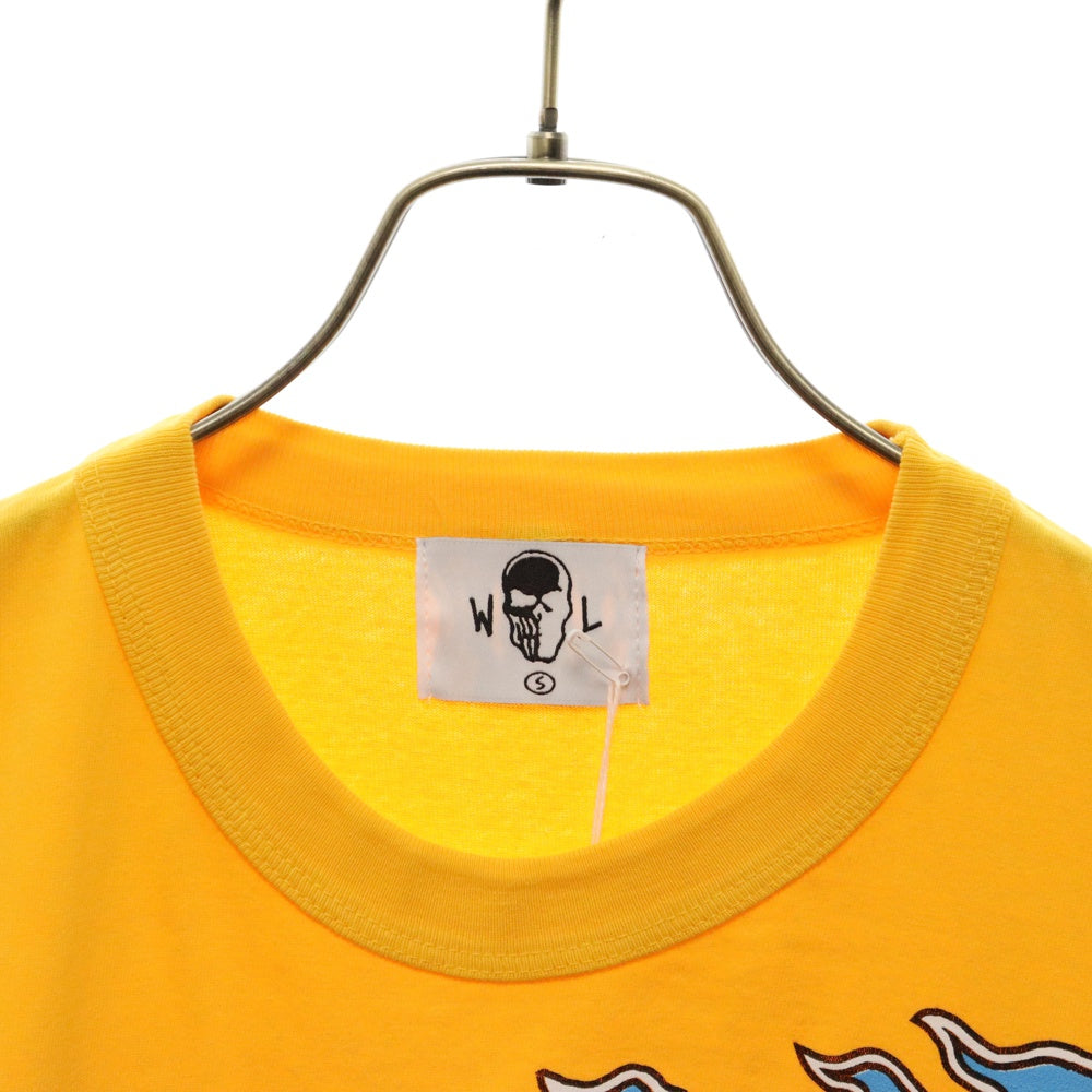 Warren Lotas(ウォーレンロータス) ×Eric Emanuel NBA LOSANGELES TEE エリックエマニュエル NBAプリント半袖Tシャツ イエロー