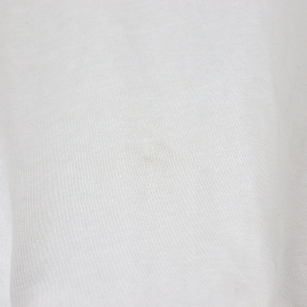 BURBERRY(バーバリー) Emblem Long Sleeve T-Shirt 8004256 エンブレムロゴ刺繍長袖Tシャツ ホワイト