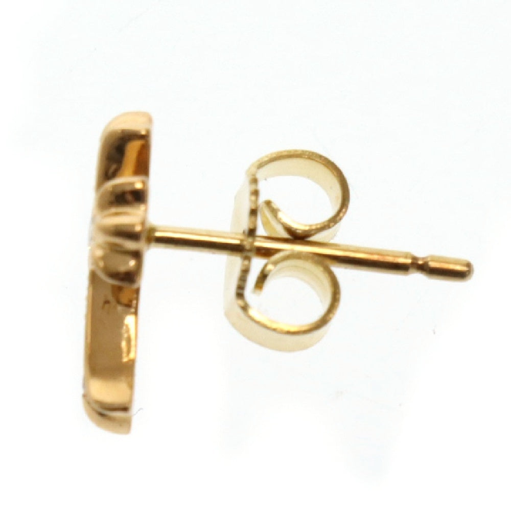 CHROME HEARTS(クロムハーツ) 22K CH CRS 2 FAT P DIA CHクロスファットスタッドピアス PAVEダイヤ ゴールド