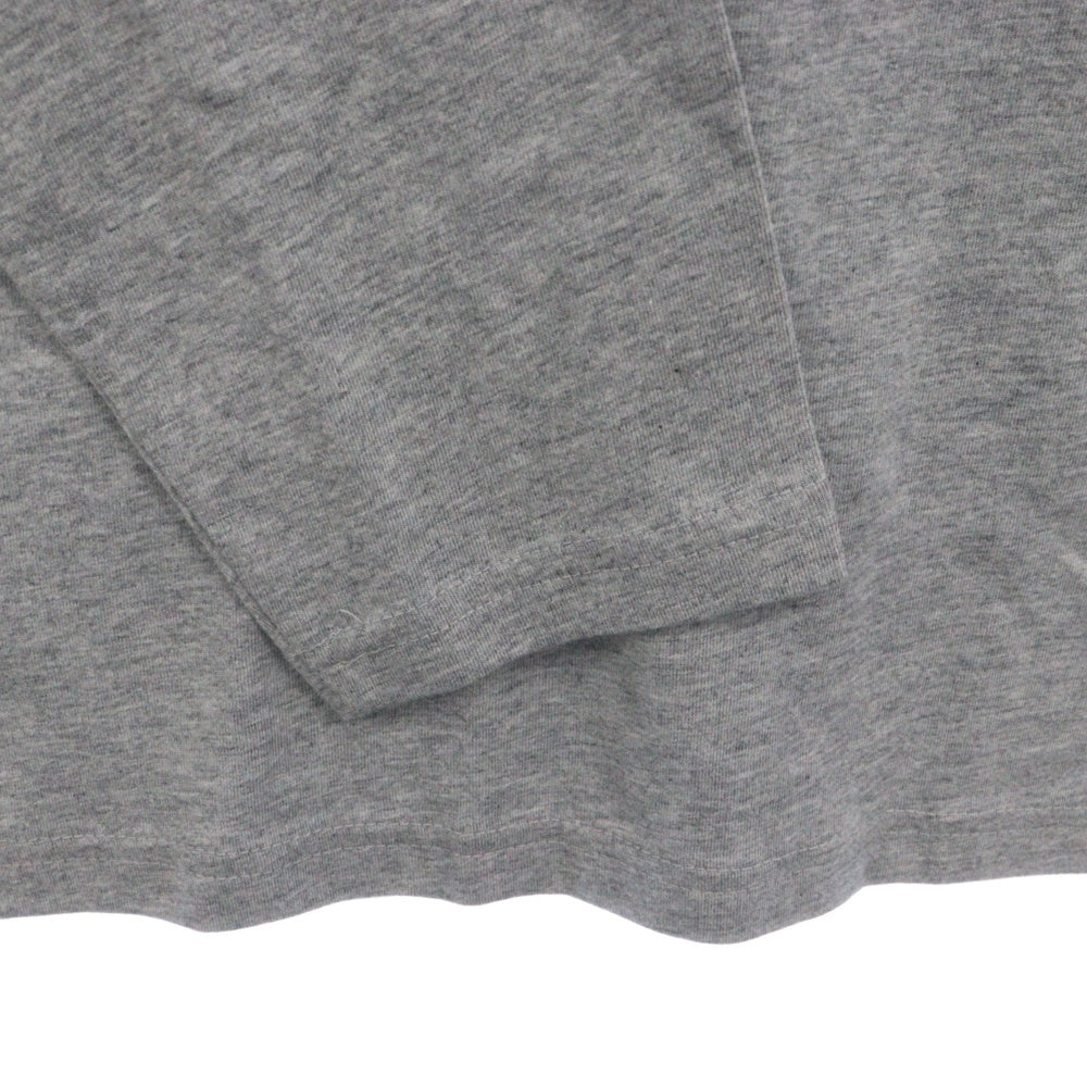 BURBERRY(バーバリー) Emblem Long Sleeve T-Shirt 8004255 エンブレムロゴ刺繍長袖Tシャツ ロンT グレー