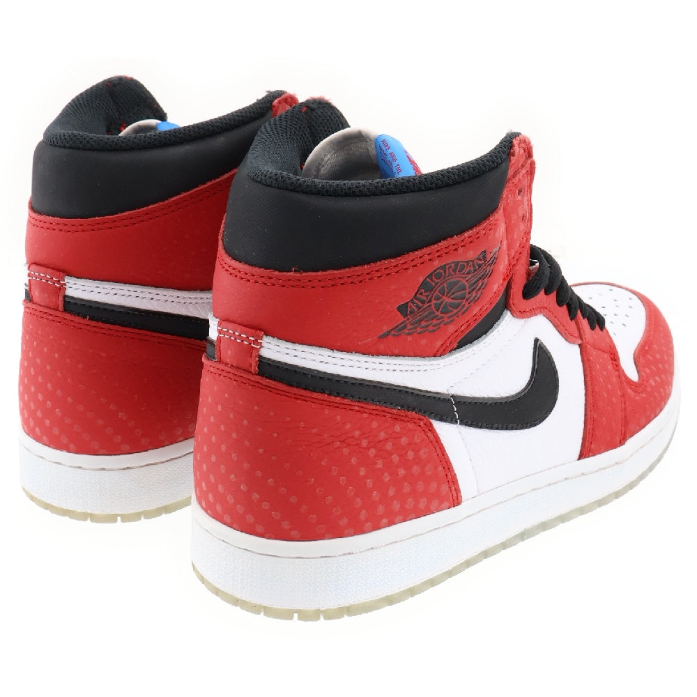NIKE(ナイキ) AIR JORDAN 1 RETRO HIGH ORIGIN STORY 555088-602 エアジョーダン1 オリジナル ストーリー ハイカットスニーカー レッド/ホワイト US9/27cm