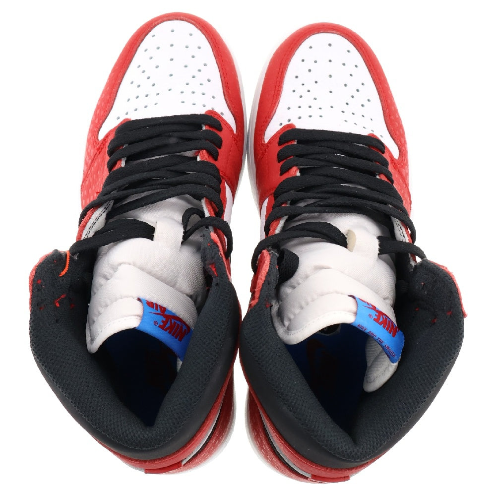 NIKE(ナイキ) AIR JORDAN 1 RETRO HIGH ORIGIN STORY 555088-602 エアジョーダン1 オリジナル ストーリー ハイカットスニーカー レッド/ホワイト US9/27cm