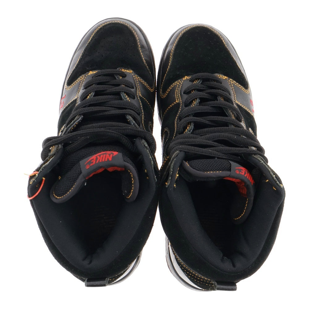 NIKE SB(ナイキエスビー) 【観賞用 2004年製】DUNK HIGH PRO SB UNLUCKY 13 305050-001 ダンク アンラッキー ハイカットスニーカー US9/27cm ブラック