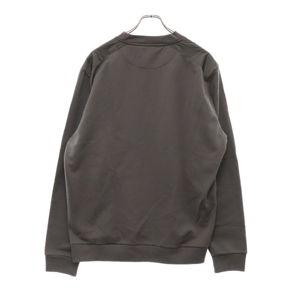 PRADA(プラダ) 24AW Triangle Logo Sweatshirts UJL21A R232 1U77 トライアングルロゴプリントクルーネックスウェットトレーナー グレー