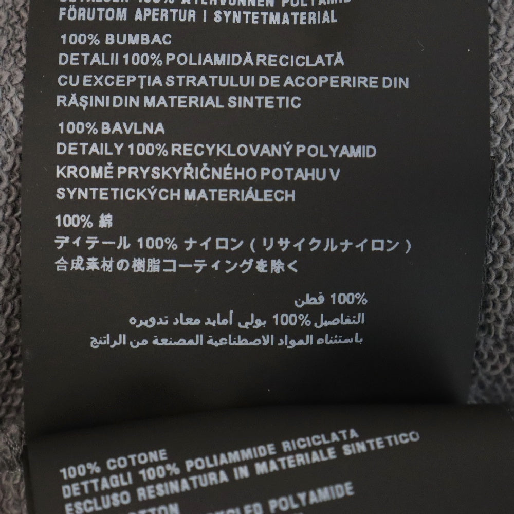 PRADA(プラダ) 24AW Triangle Logo Sweatshirts UJL21A R232 1U77 トライアングルロゴプリントクルーネックスウェットトレーナー グレー