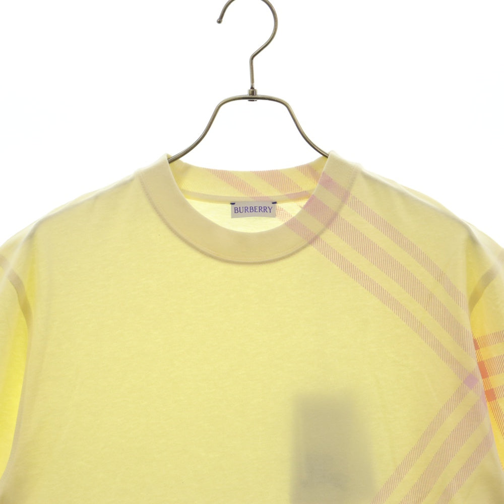BURBERRY(バーバリー) ショルダーチェック半袖Tシャツ 8082053 イエロー