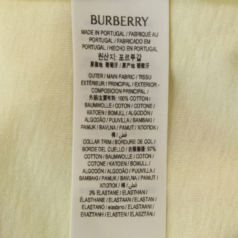 BURBERRY(バーバリー) ショルダーチェック半袖Tシャツ 8082053 イエロー