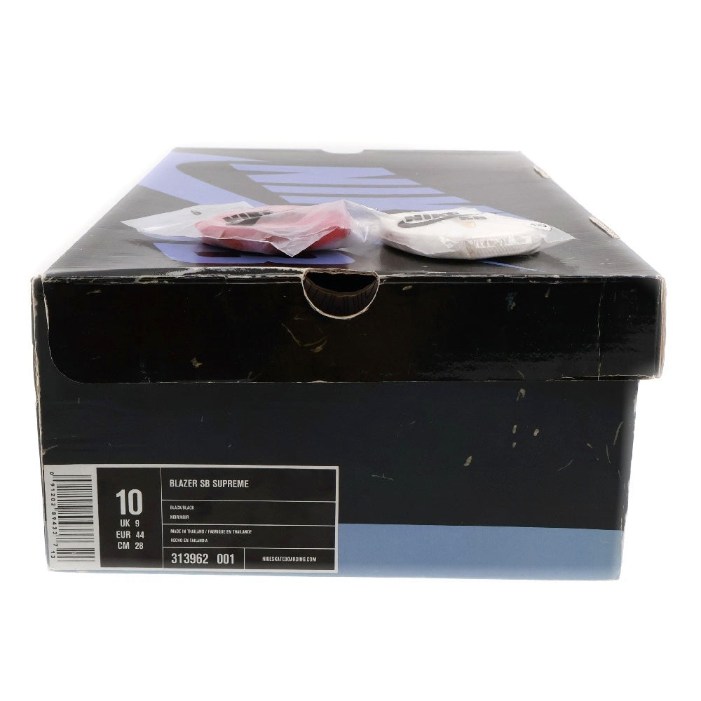 NIKE SB(ナイキエスビー) 【観賞用 2006年製】×SUPREME BLAZER SB SUPREME 313962-001 シュプリーム ブレザーSB スニーカー US10/28cm ブラック