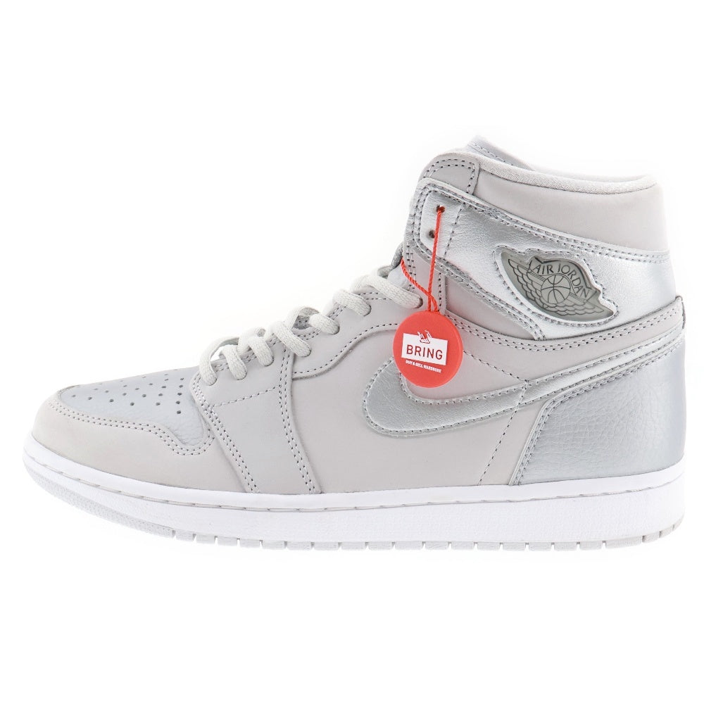 NIKE(ナイキ) AIR JORDAN 1 HIGH OG 2020 CO.JP DA0382-029 エアジョーダン1 ハイカットスニーカー US9/27cm シルバー ※ジェラルミンケース付き