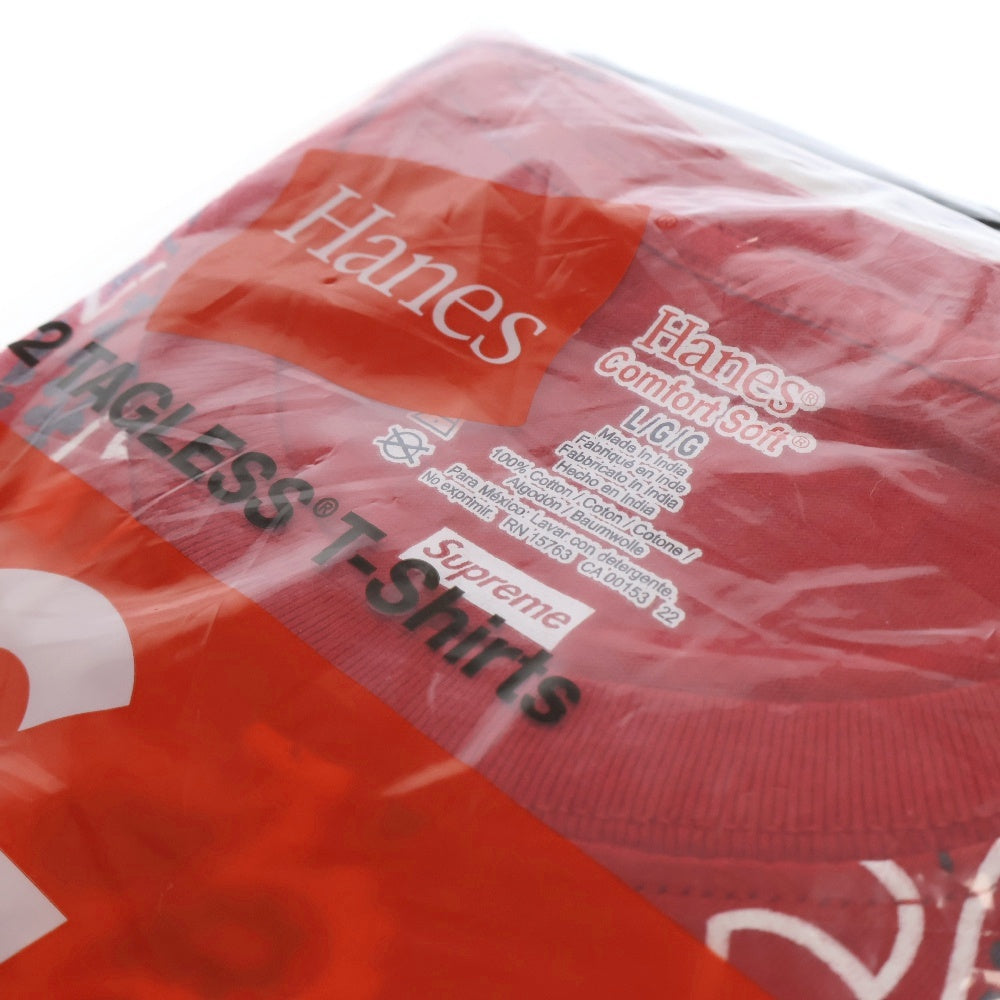 SUPREME(シュプリーム) 22AW×Hanes Bandana Tagless Tee ヘインズ バンダナ総柄プリント半袖Tシャツ 2枚セット