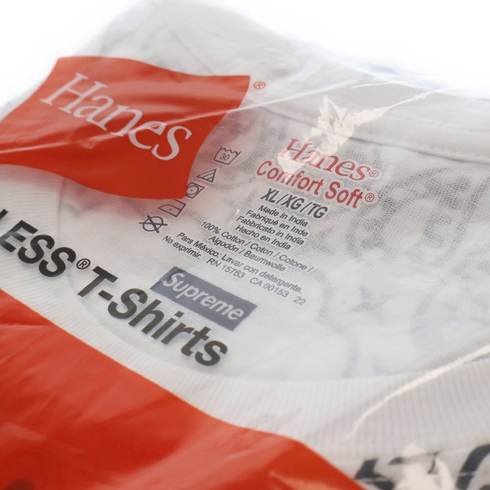 SUPREME(シュプリーム) 22AW×Hanes Bandana Tagless Tee ヘインズ バンダナ総柄プリント半袖Tシャツ 2枚セット