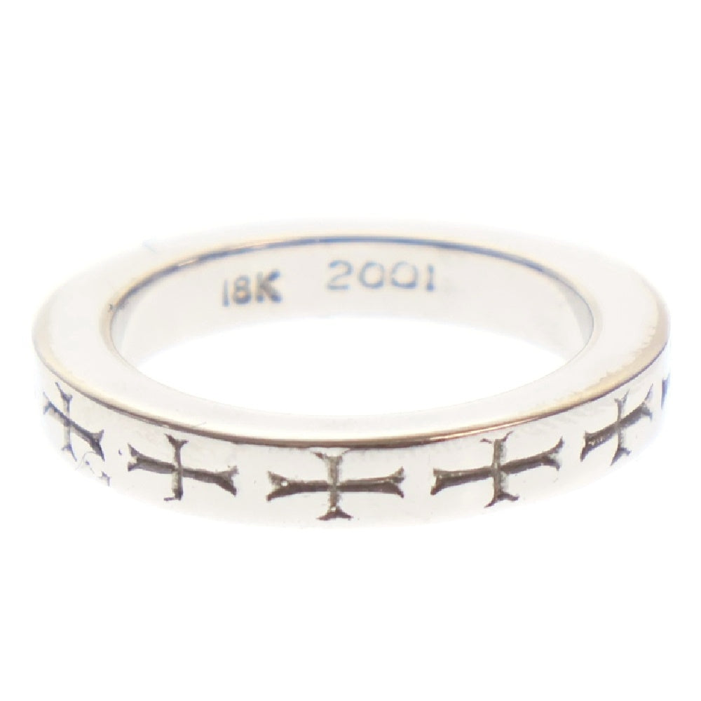 CHROME HEARTS(クロムハーツ) 18K 3mm SPACER FUCKYOU 18K 3mmスペーサー ファックユー ホワイトゴールドリング ※国内ギャラ付き