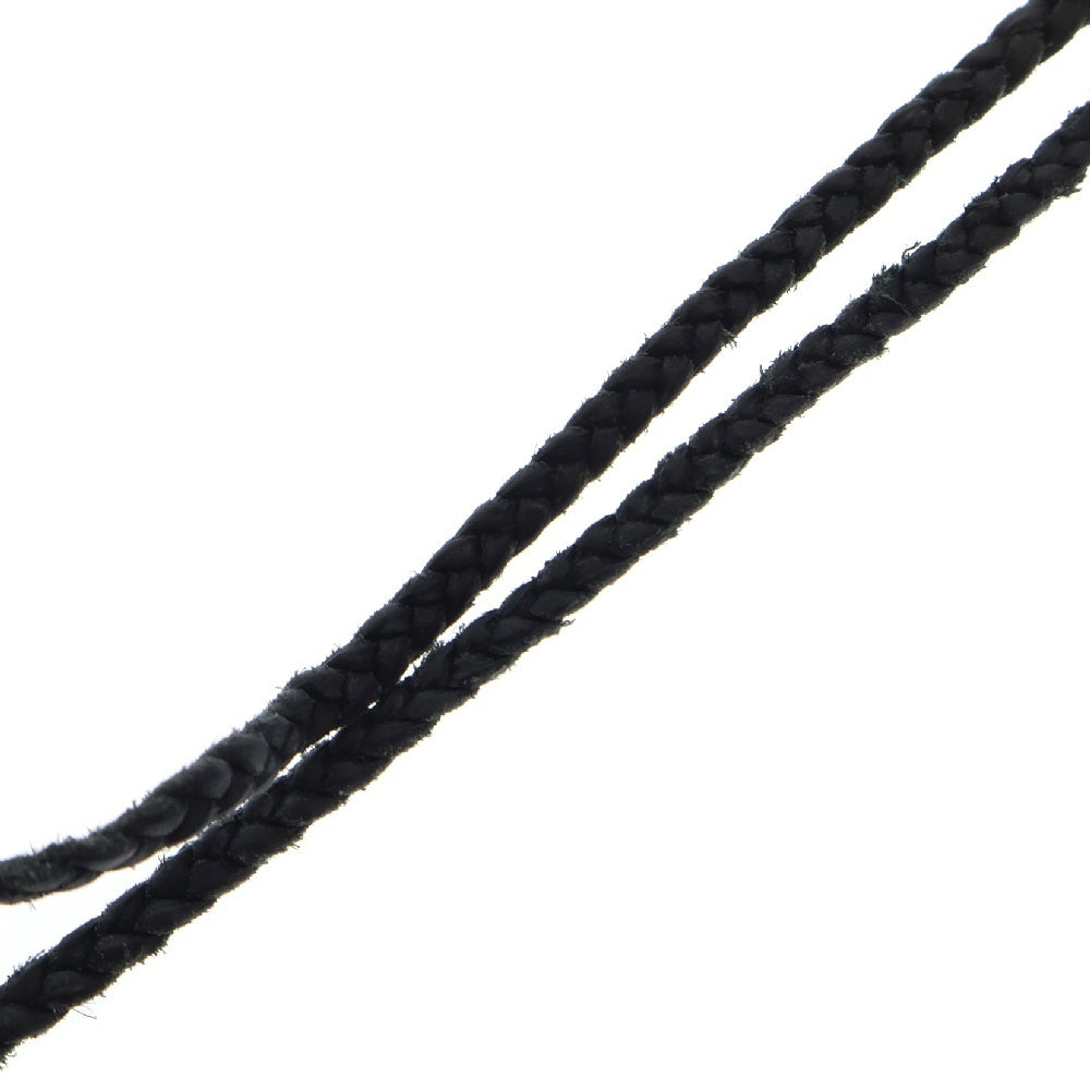 CHROME HEARTS(クロムハーツ) LEATHER BRAID リップアンドタン レザーブレード シルバーネックレス