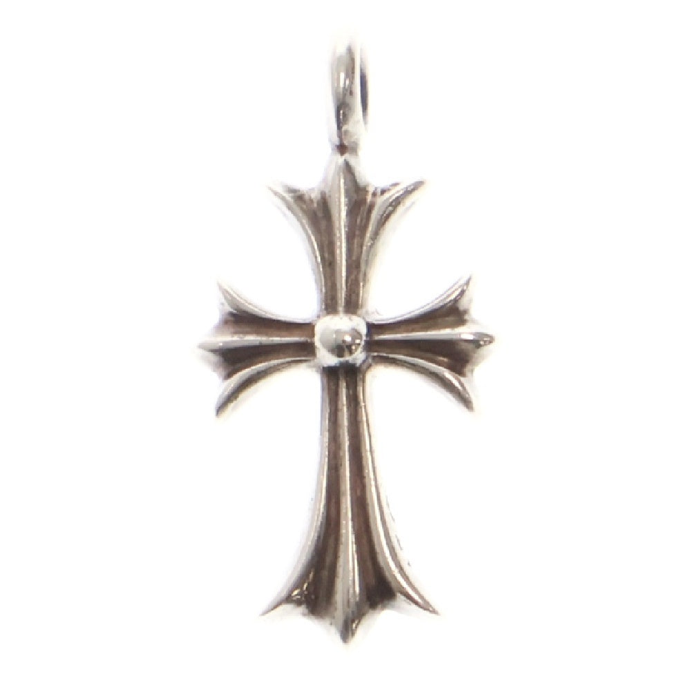 CHROME HEARTS(クロムハーツ) TNY CRSF P DMND タイニーファットクロス PAVEダイヤ ペンダント シルバーネックレストップ シルバー