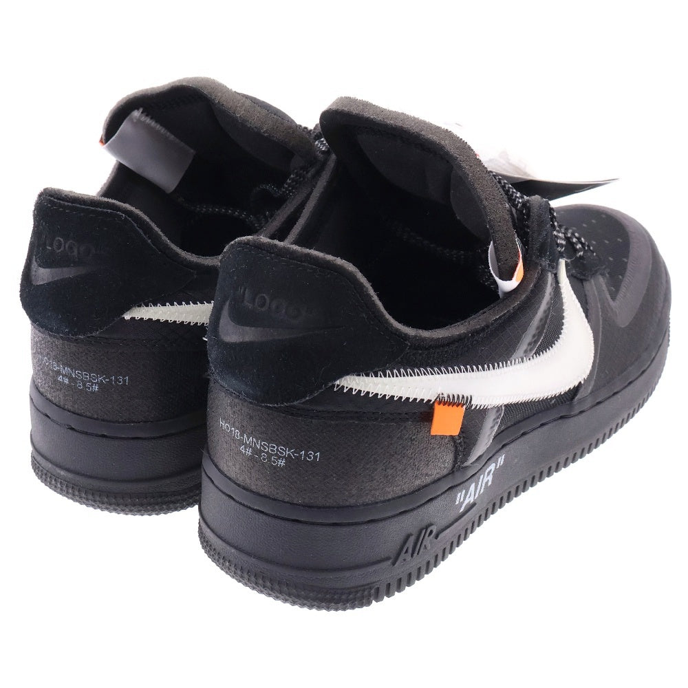 NIKE(ナイキ) ×OFF-WHITE THE 10 AIR FORCE 1 LOW オフホワイト ザテン エアフォースワン ローカットスニーカー ブラック US8.5/26.5cm AO4606-001