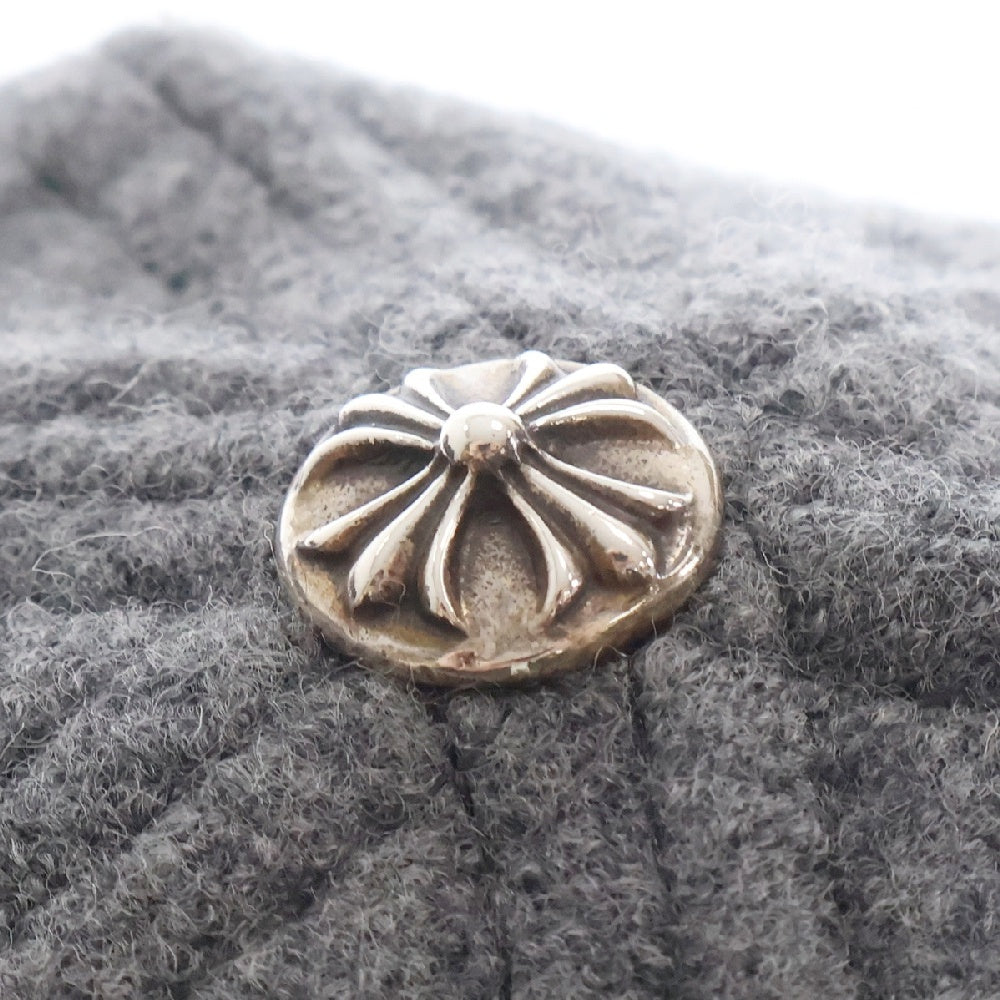 CHROME HEARTS(クロムハーツ) CH PATCH WOOL CAP CHレザーパッチ ウール キャップ グレー