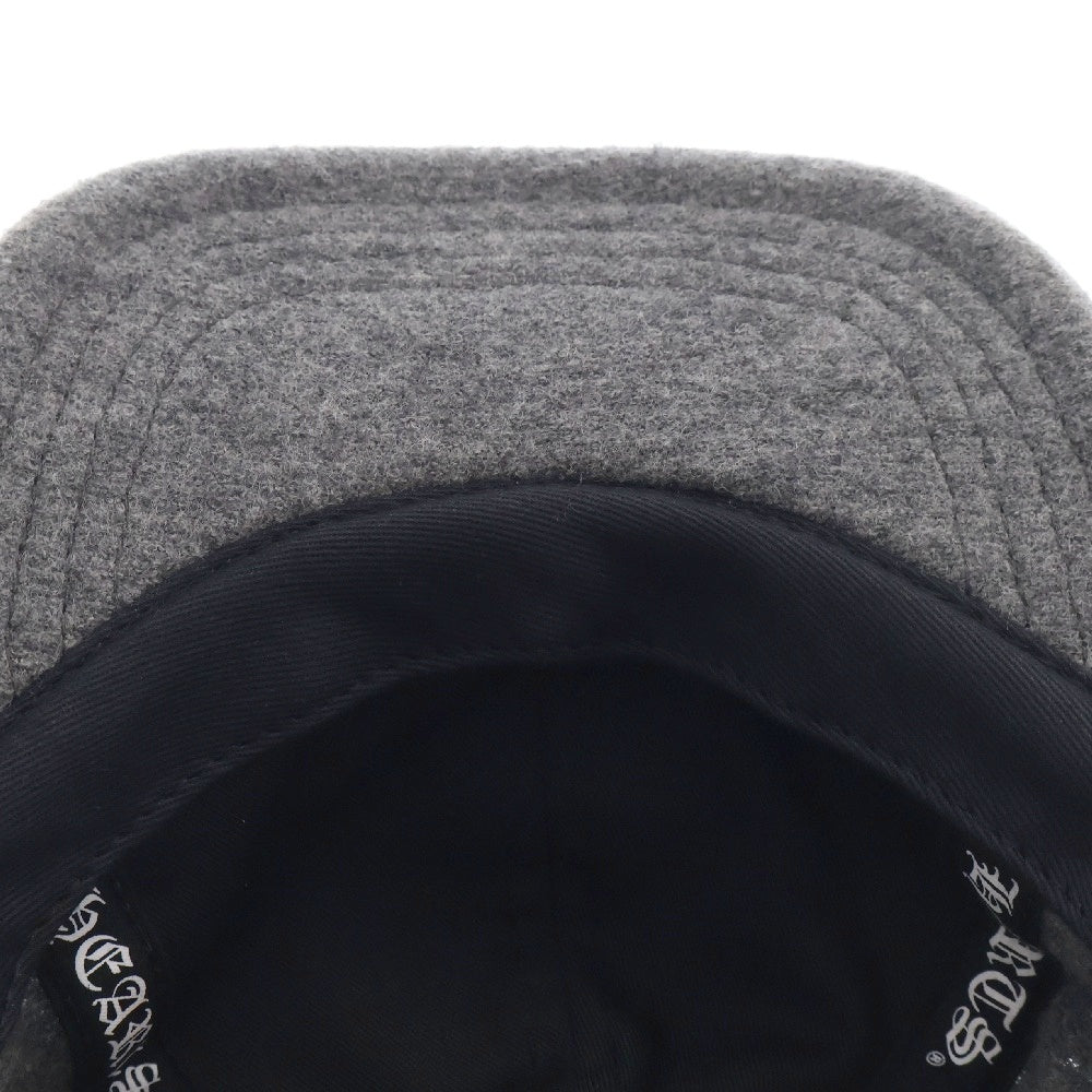 CHROME HEARTS(クロムハーツ) CH PATCH WOOL CAP CHレザーパッチ ウール キャップ グレー