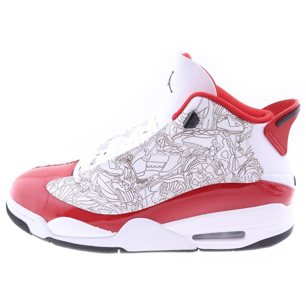 NIKE(ナイキ) AIR JORDAN DUB ZERO 311046 163 エア ジョーダン ダブ ゼロ ハイカットスニーカー ホワイト/レッド US10/28.0cm