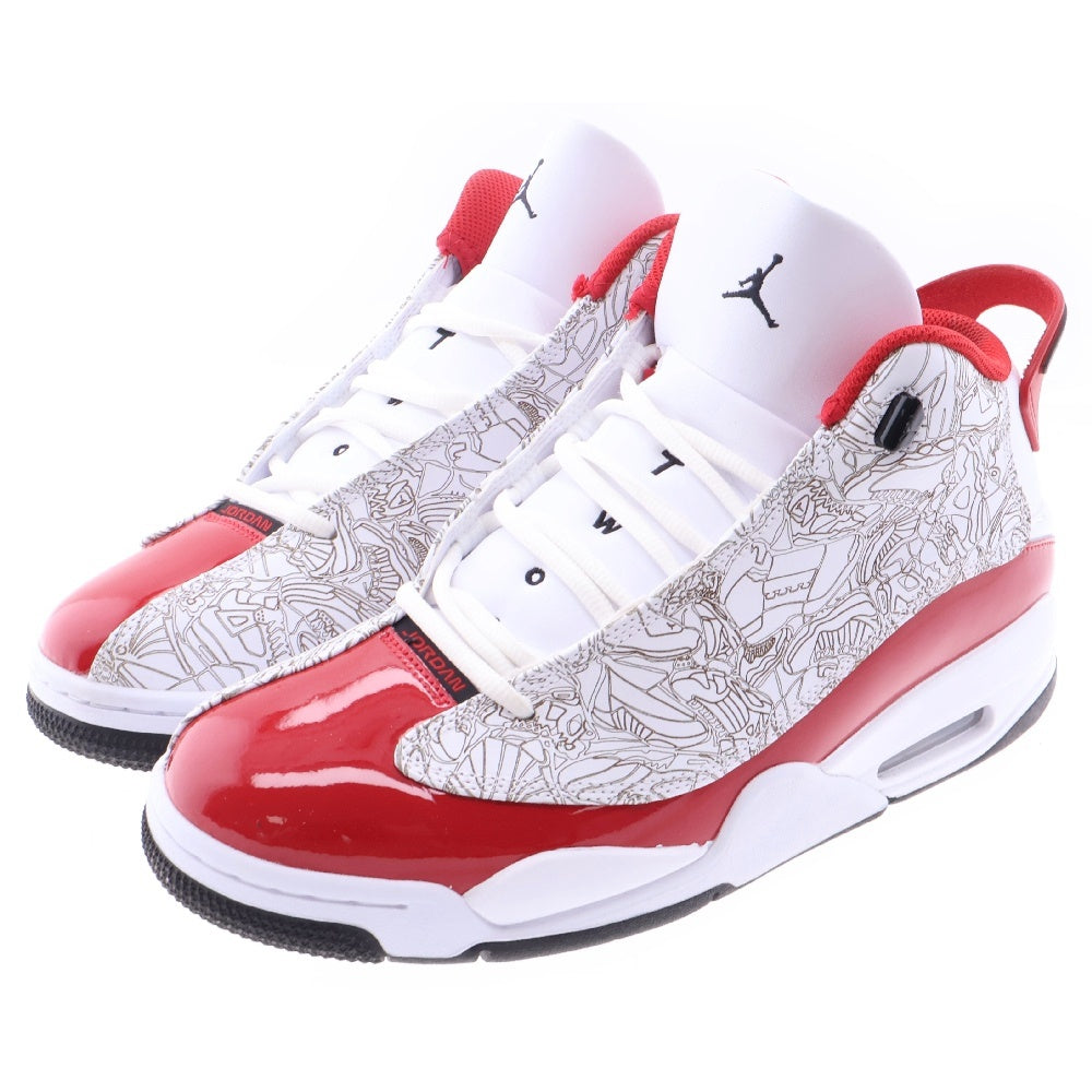 NIKE(ナイキ) AIR JORDAN DUB ZERO 311046 163 エア ジョーダン ダブ ゼロ ハイカットスニーカー ホワイト/レッド US10/28.0cm